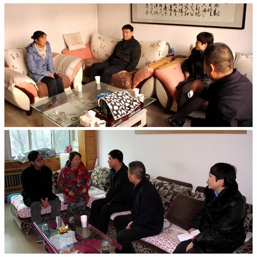 建設集團聯(lián)合黨委副書記、紀委書記、工會主席侯本英為銅煤公司困難職工送來冬日溫暖