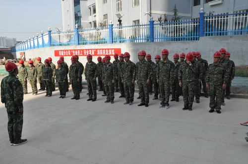 陜煤建設(shè)韓城分公司組織開(kāi)展“生命至上 安全發(fā)展”消防應(yīng)急演練活動(dòng)