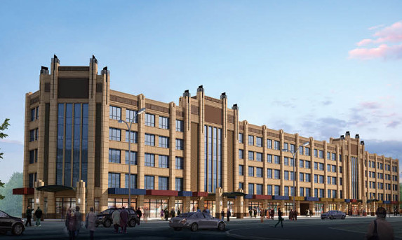 陜煤建設(shè)天工公司雅荷中央廣場1#、2#樓封頂