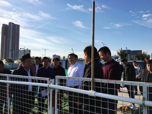 渭南市副市長郭柱國深入陜煤建設澄合分公司渭南片區(qū)施工現場檢查指導工作