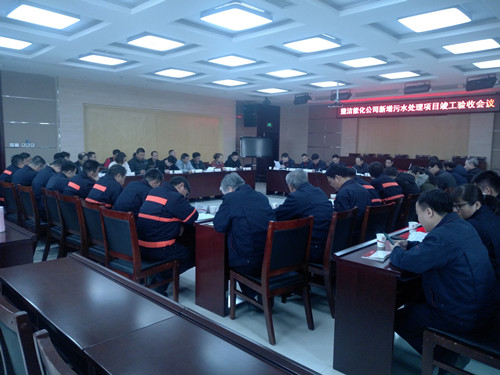 陜煤建設天工公司蒲城清潔能源新增污水項目通過陜煤集團組織的項目竣工驗收