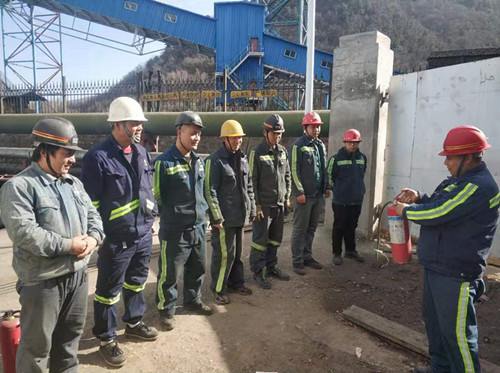 陜煤建設機電安裝公司開展消防安全演練活動