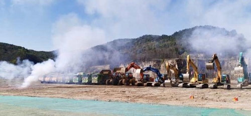 陜煤建設(shè)路橋分公司黃陵礦業(yè)店頭電廠項目開工