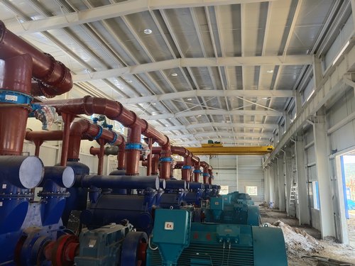 加速！陜煤建設路橋分公司大佛寺煤礦木盤川風井瓦斯抽采泵站工程進入沖刺階段