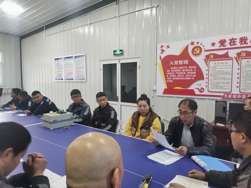 陜煤建設(shè)洗選煤運(yùn)營公司安裝第五項(xiàng)目部：強(qiáng)化教育培訓(xùn) 安全牢記心中