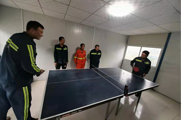 陜煤建設(shè)機(jī)電安裝公司玉華項(xiàng)目部迎十一乒博活動(dòng)出彩