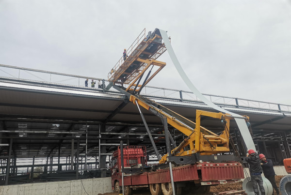 陜煤建設(shè)漢中分公司城固綜合智慧物流園1#分揀廠房進(jìn)展順利