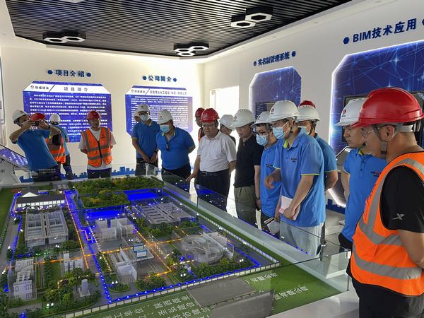 路橋分公司綏德項(xiàng)目部到榆林市西沙7萬噸水廠項(xiàng)目觀摩交流