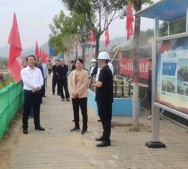綏德縣委常委、副縣長苗立群一行蒞臨綏德縣第二凈水廠項目檢查指導(dǎo)工作