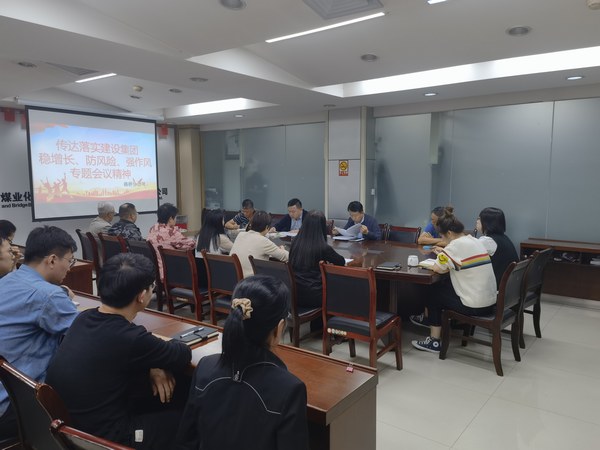 陜煤建設(shè)各單位傳達落實建設(shè)集團穩(wěn)增長、防風險、強作風工作部署會議精神
