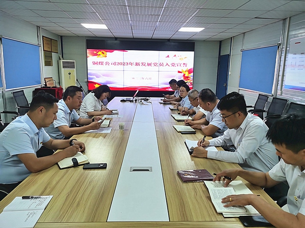 陜煤建設(shè)銅煤公司：開展“迎七一新黨員入黨宣誓”活動