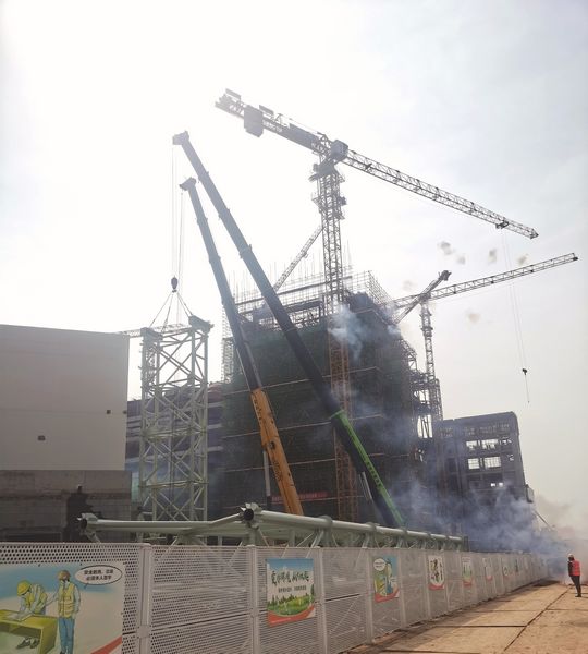 陜煤建設(shè)天工公司土建七部：“雙機抬吊”穩(wěn)中取勝