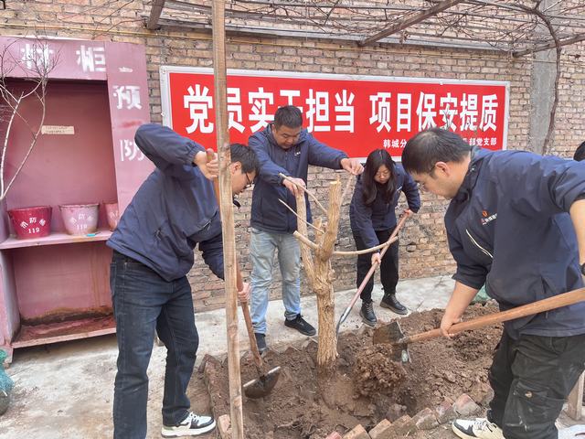 陜煤建設韓城分公司土建四項目部：植此青綠 不負春光
