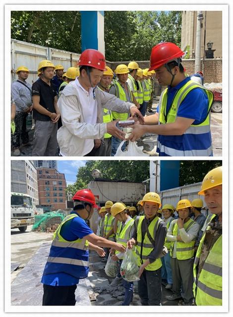 陜煤建設(shè)韓城分公司土建二項目部：驕陽似火“安全月”沁人心扉“送清涼”