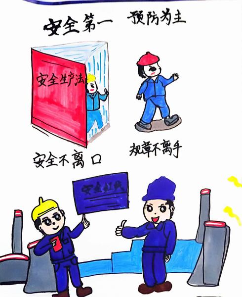 陜煤建設路橋分公司：漫“話”安全，畫里有話