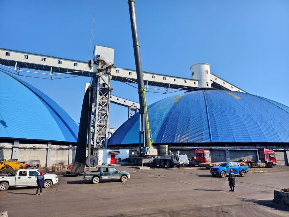 陜煤建設(shè)洗選煤運營公司第三項目部：風雨無阻保生產(chǎn)，103 膠帶機更換帶面工程紀實