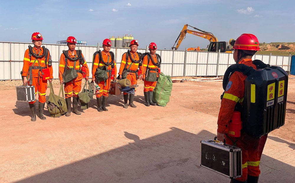 陜煤建設天工公司礦建六部：聯(lián)合演練筑防線，實戰(zhàn)檢驗提能力