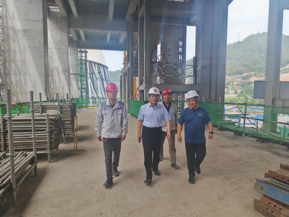 王明智深入黃陵電廠主廠房項目調研指導